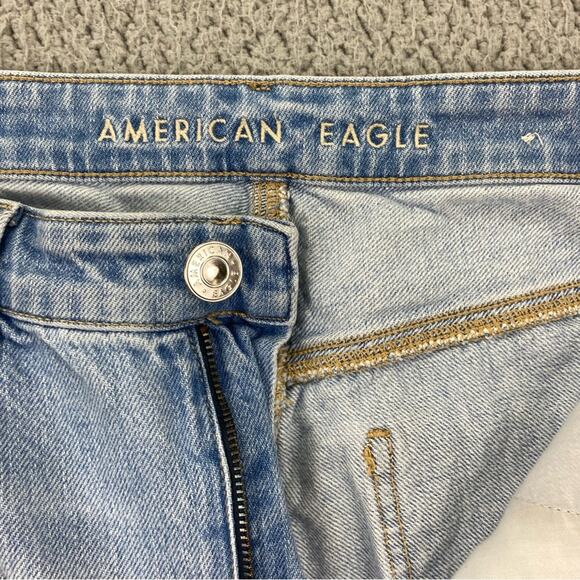 American Eagle AE Highest Rise 90's Flare Raw Hem Jean - Size: 14 Regular - Picture 3 of 14